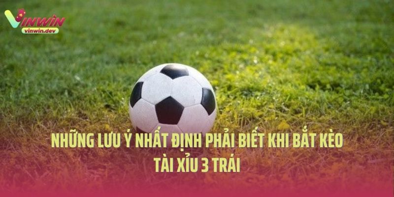 Những lưu ý nhất định phải biết khi bắt kèo tài xỉu 3 trái là sao?